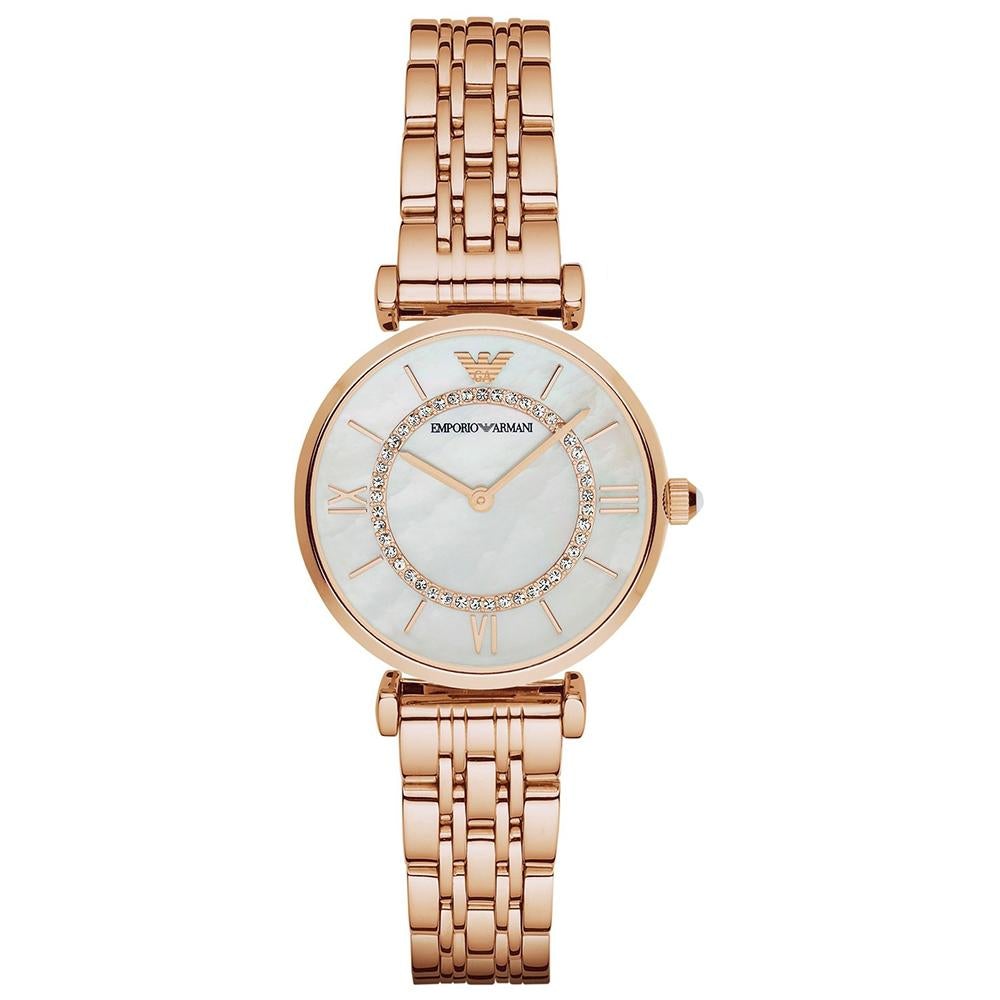 Emporio Armani Ladies Rose Gold Watch - AR1909